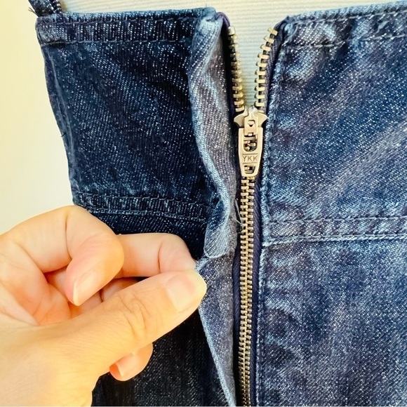 Madewell Denim Cami Midi Dress. Size 6 - Picture 11 of 12